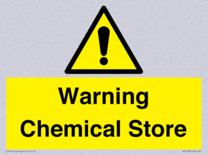 Warning Chemical Store